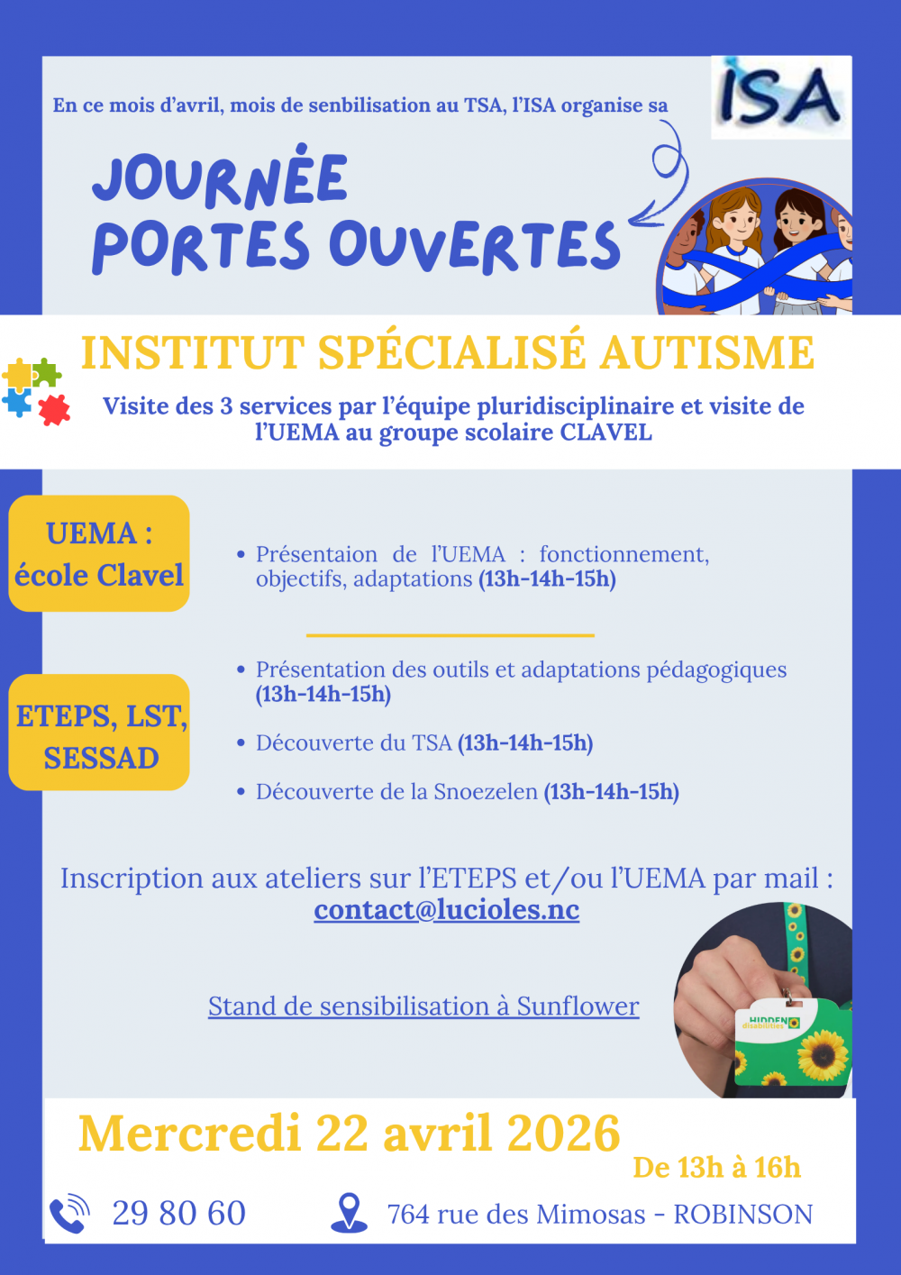 Journée porte ouverte : Institut Spécialisé de L'Autisme en Nouvelle-Calédonie