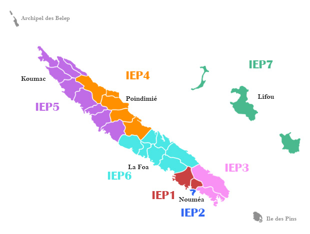 Carte Nouvelle-Calédonie IEP