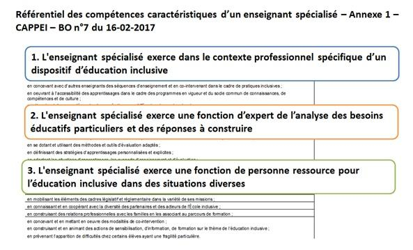 Image référentiel des compétences d'un enseignant spécialisé